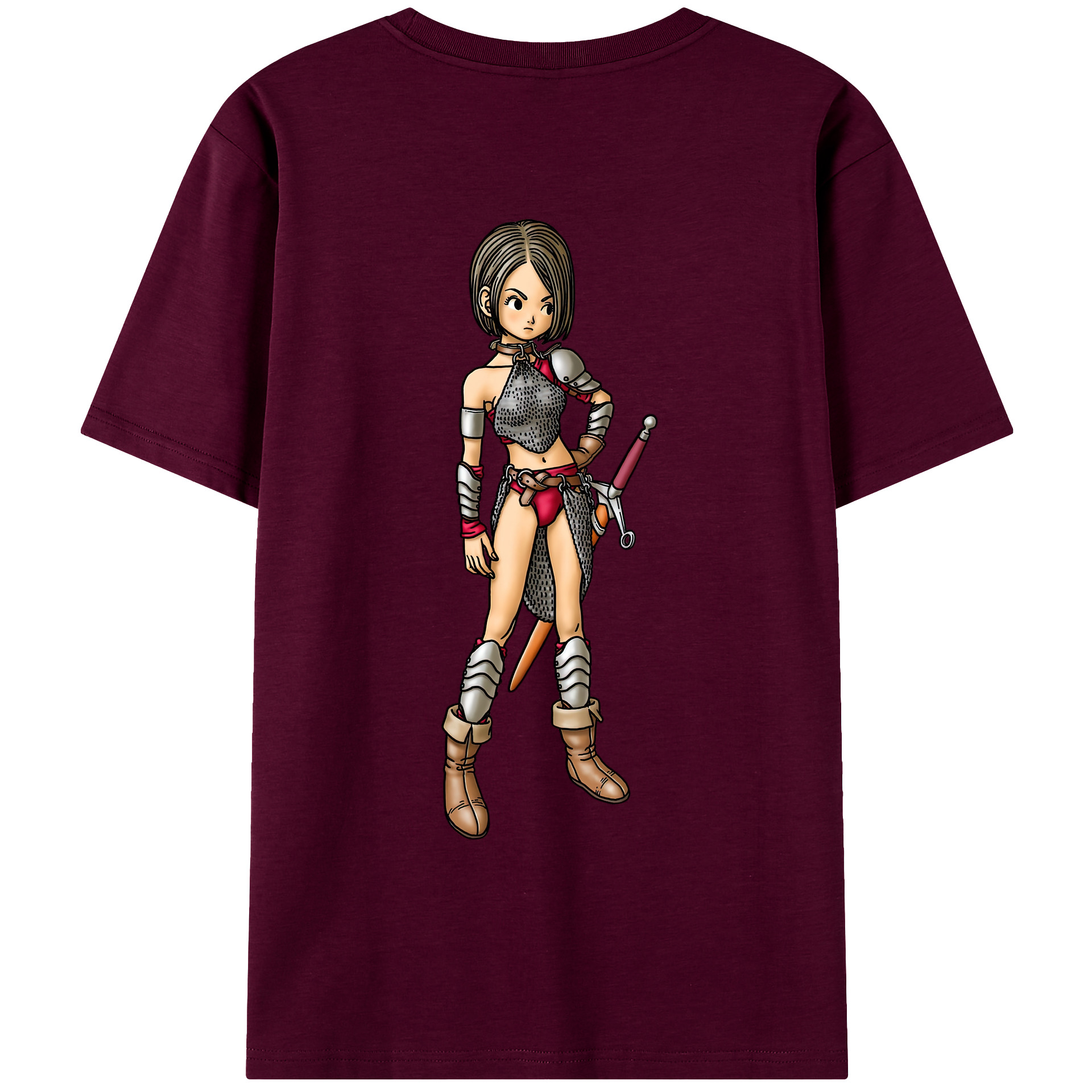 （画像用） ドラゴンクエスト Doragon Kuesuto Dragon Quest レディース半袖Tシャツ(バックプリント)